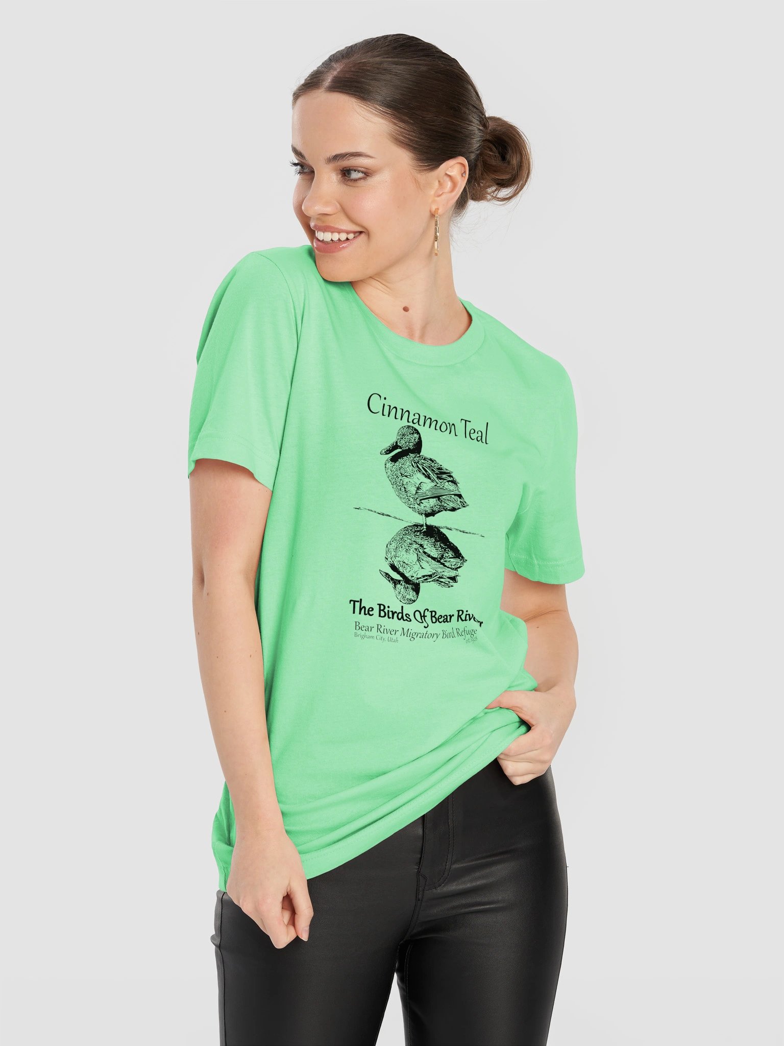 Birds of Bear River Cinnamon Teal Unisex T-shirt product image (137)