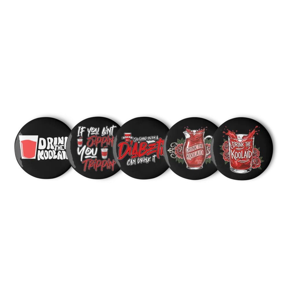 Super Sippin in BLACK Pin Set product image (4)