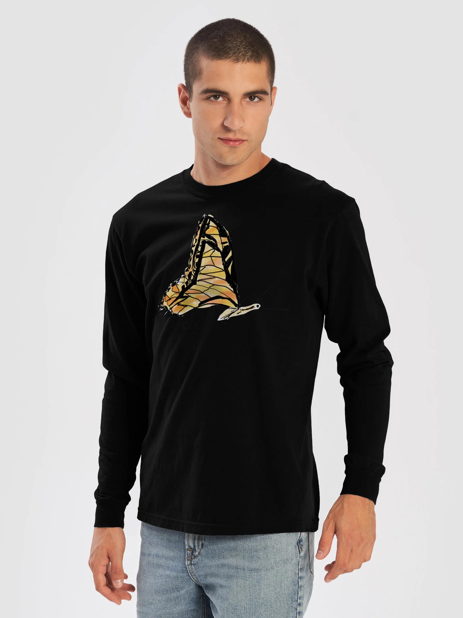 Butterfly long sleeve tee product image (27)