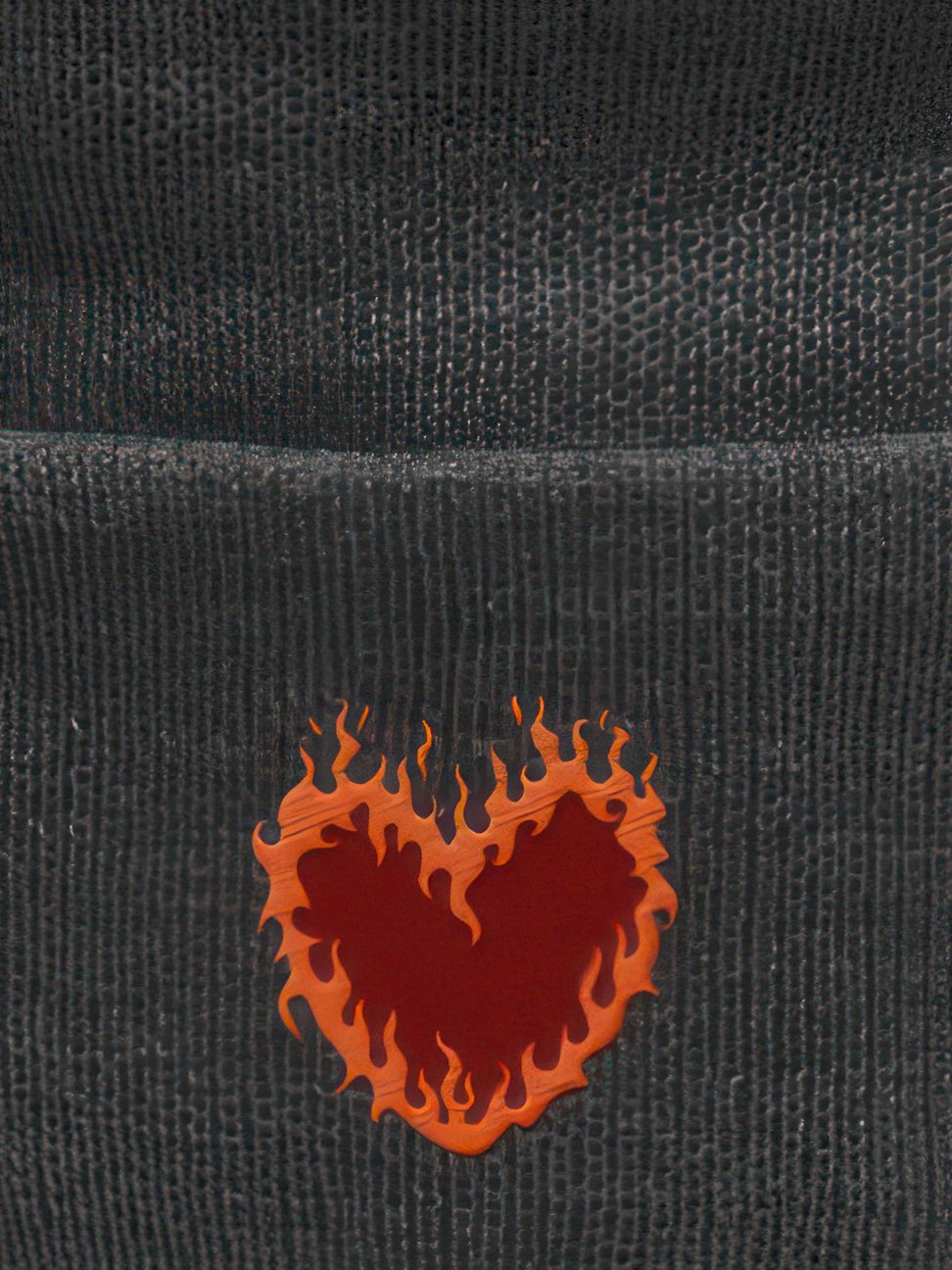 SnugglesCat Flaming Heart Logo | Embroidered Beanie product image (1)