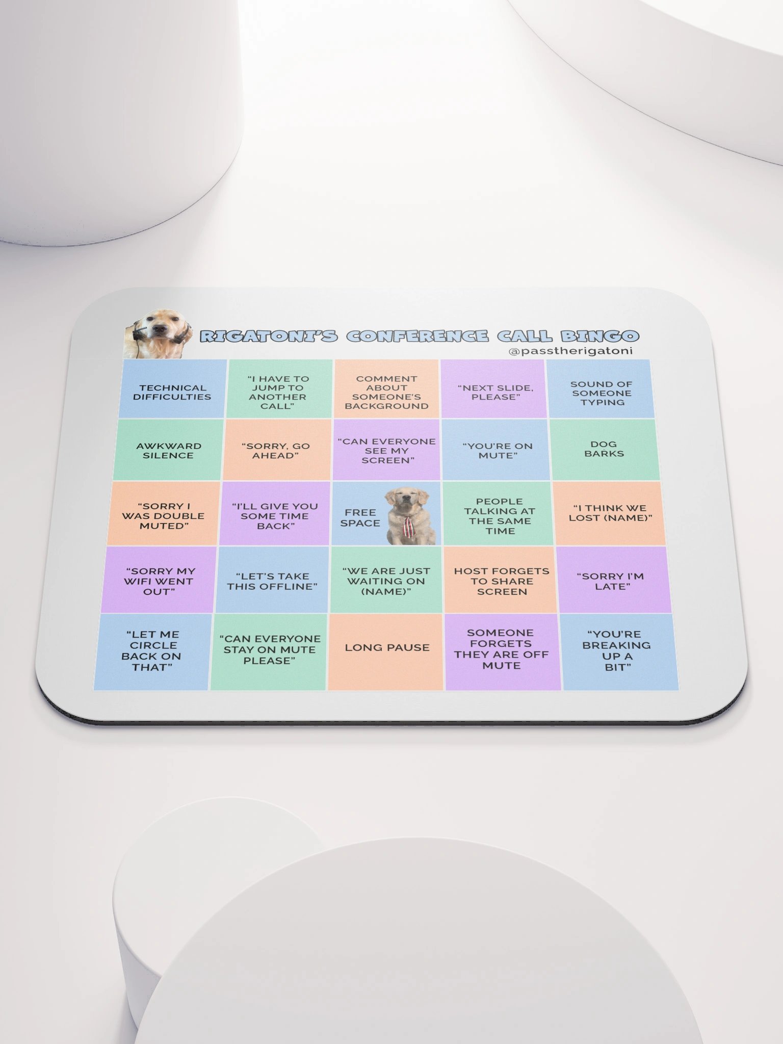 Rigatoni's Conference Call Bingo Mouse Pad product image (3)