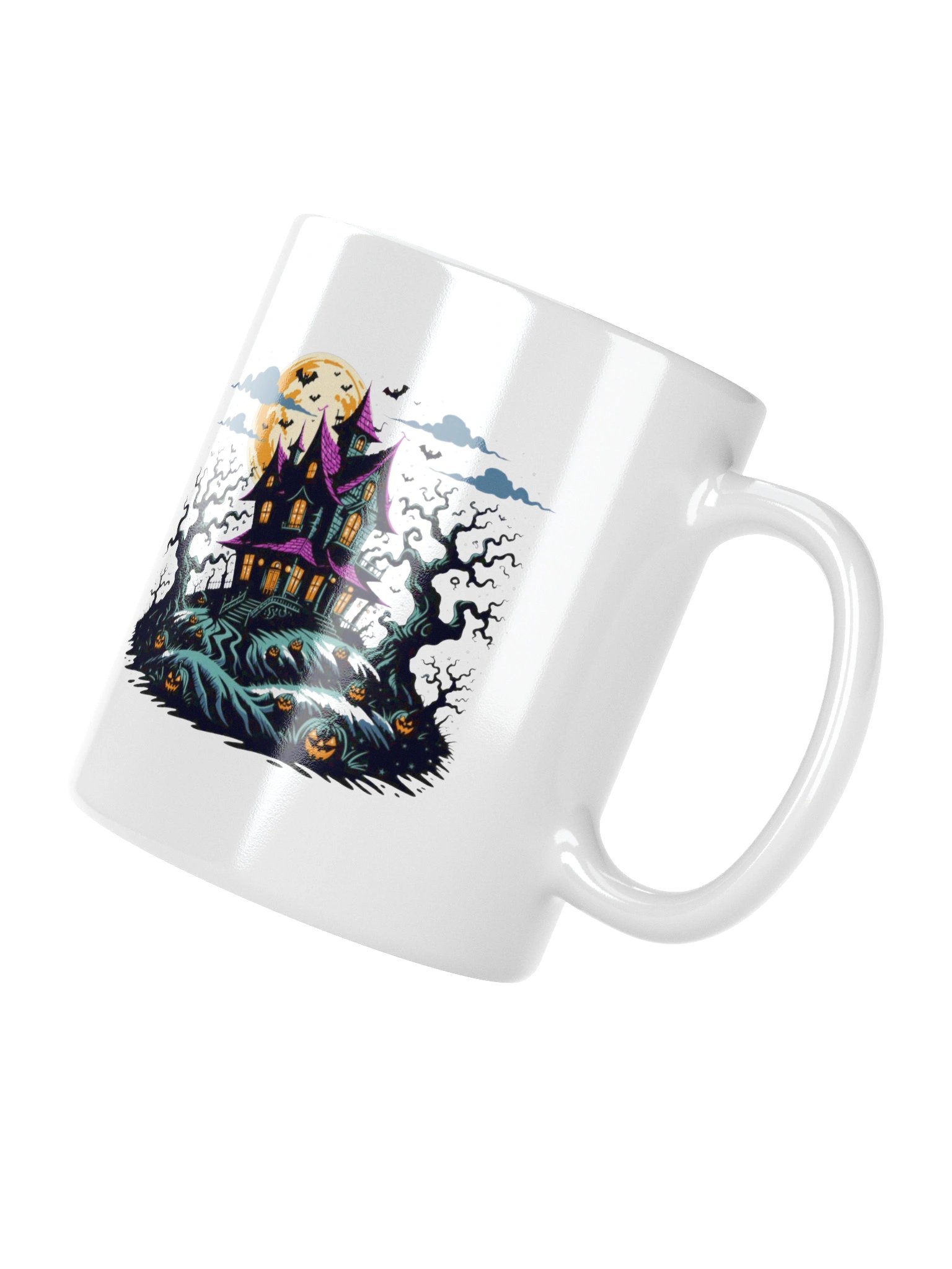 Haunted House Night Scene Coffee Mug product image (11)
