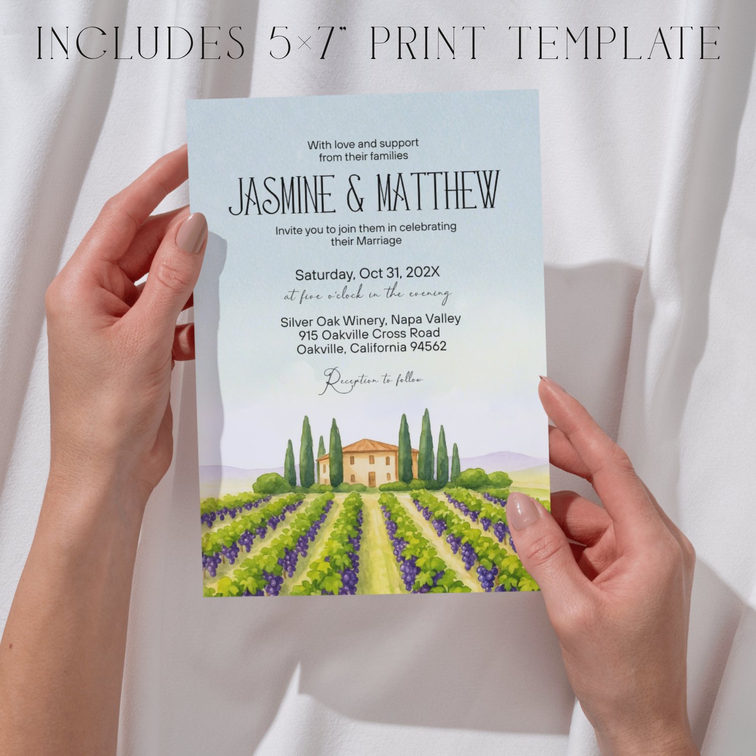 Vineyard Vows Wedding Website Template | Elegant Winery Theme | Editable Canva Template | Rustic Wine Wedding Website | RSVP Included product image (8)