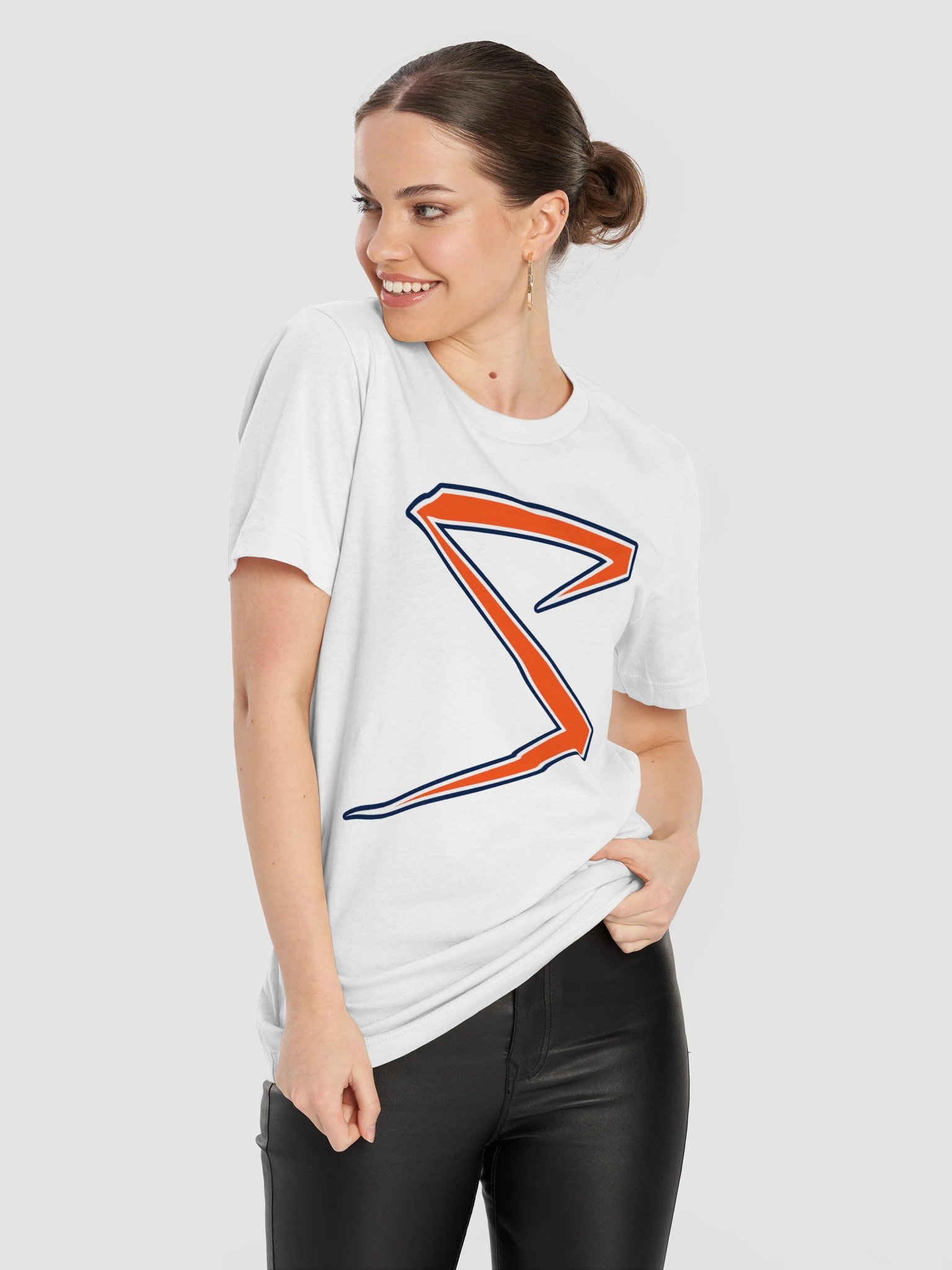 Midwest Sluggers S-Logo-Orange Unisex Supersoft Tee product image (3)