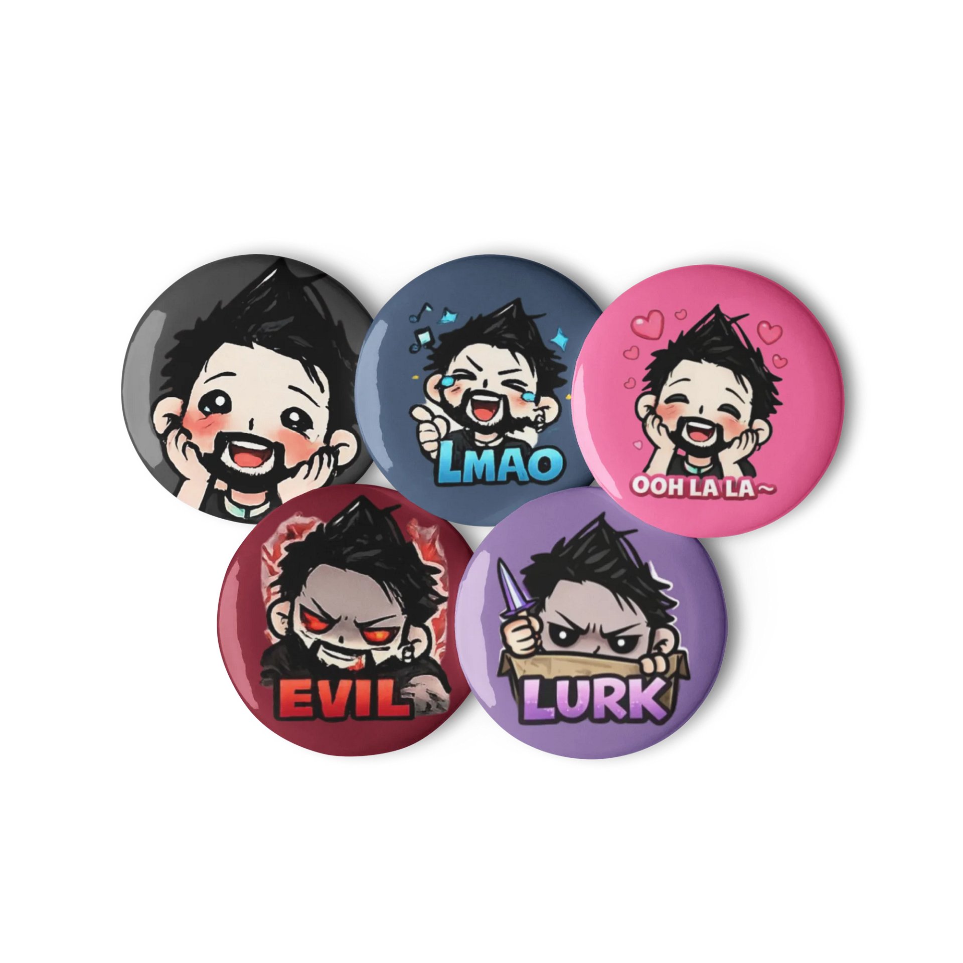P5YC01 Emote Pin Button Set product image (2)