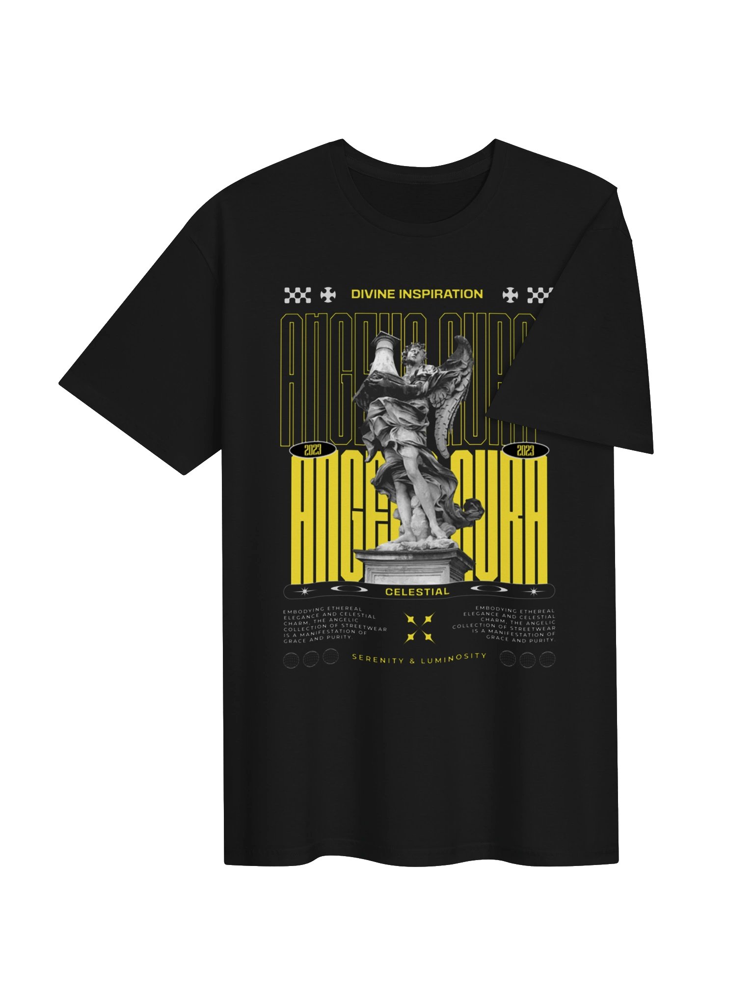 Divine Inspiration Celestial Statue Graphic Unisex Softstyle T-Shirt product image (3)