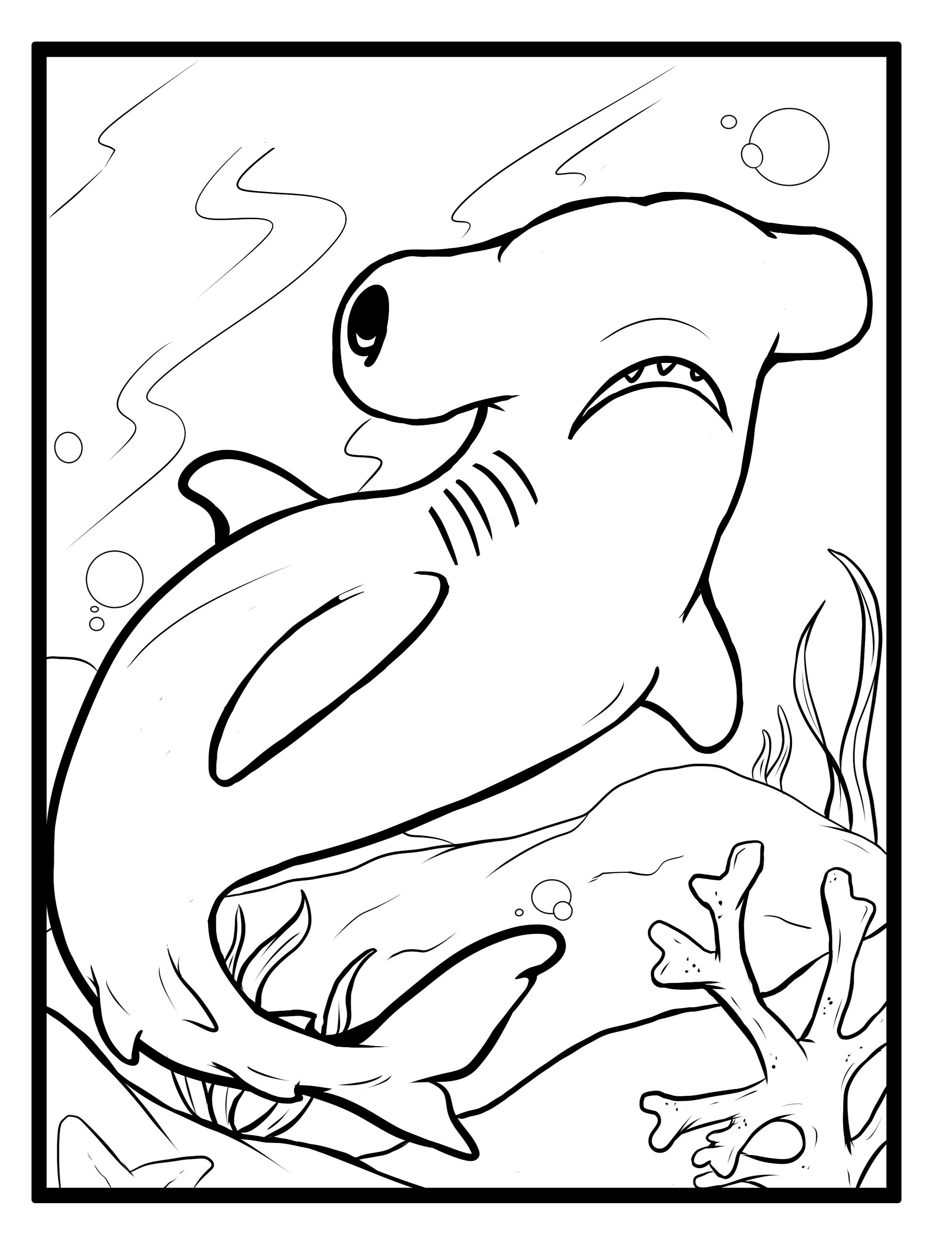 Hammerhead Coloring Pages product image (3)