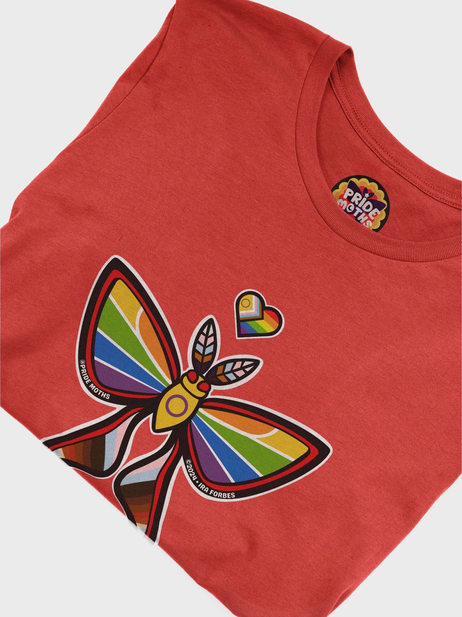 № 1 | PROGRESS PRIDE MOTH | SHORT SLEEVE TEE | T-SHIRT product image (5)