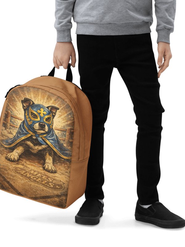 Los Guardianes Luchadores All-Over Print Backpack – Vintage Lucha Libre Dog Travel & School Bag product image (10)