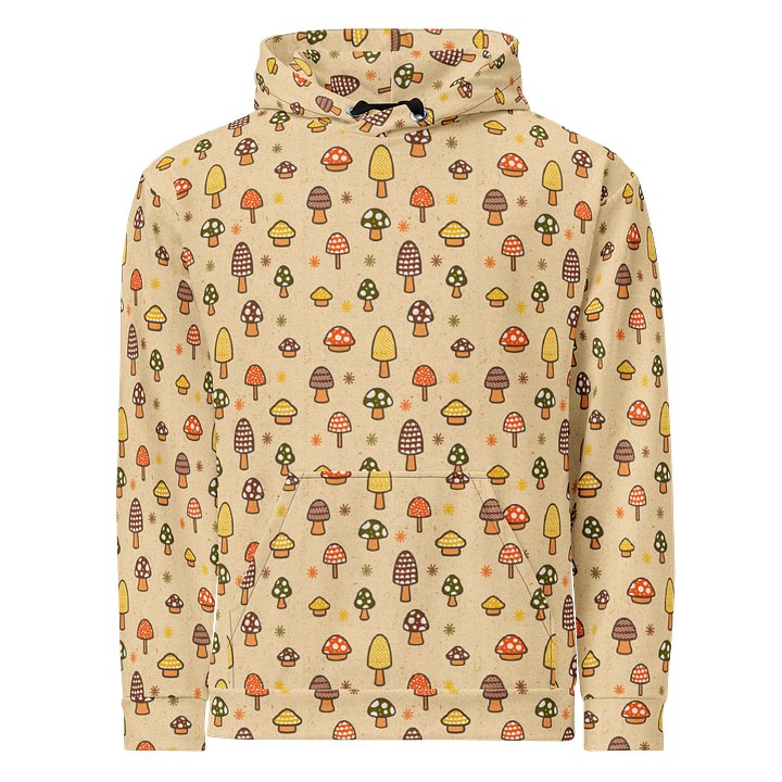 1970s Retro Mushrooms Recycled Unisex Hoodie product image (1)