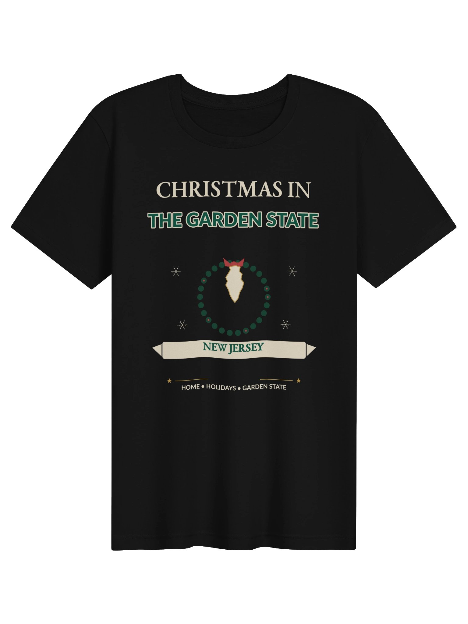 Christmas in the Garden State New Jersey T-Shirt product image (1)