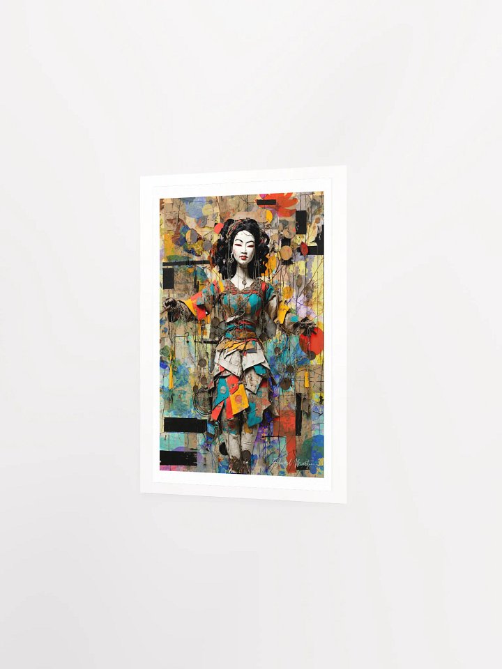 'Geisha' by Edward Martin: Mixed Media Collage Print...Fantasy Marionette Series product image (12)