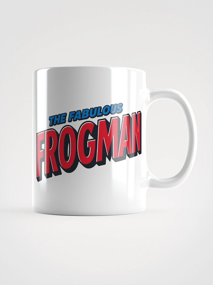 Fabulous Frogman Logo + Meme Face White Mug product image (3)