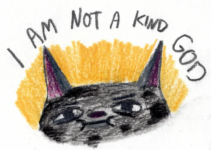 A6 Print! I'm Not A Kind God (Yellow) product image (1)