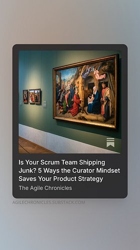 https://agilechronicles.substack.com/