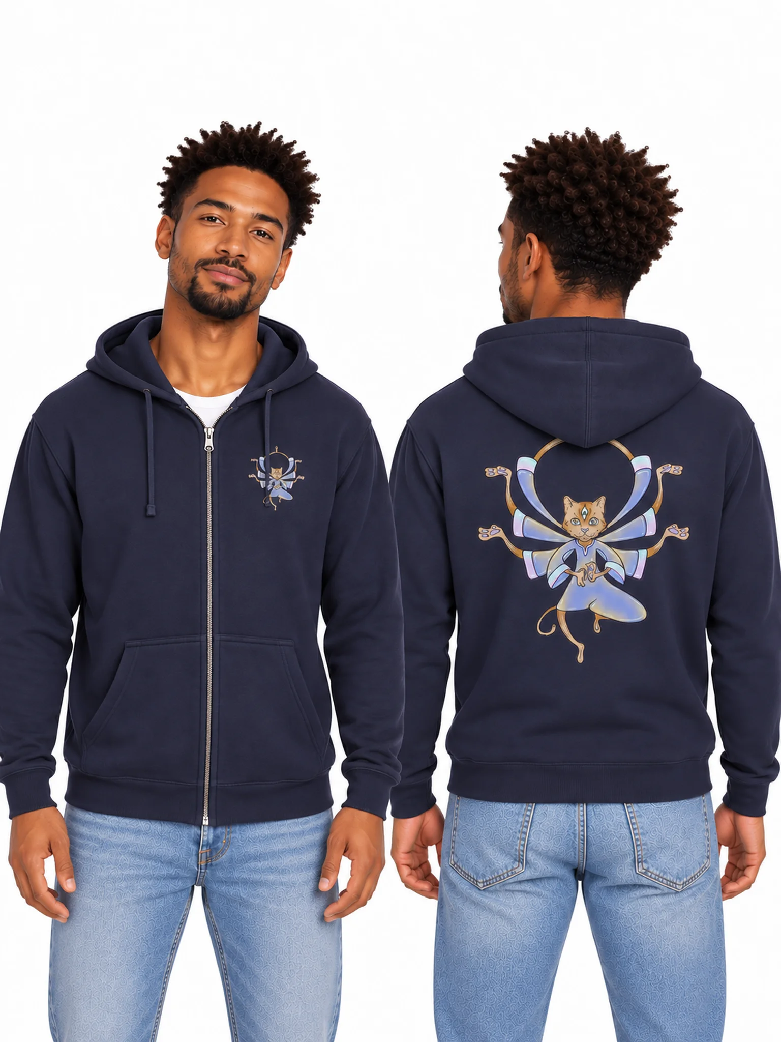 Meoooooooooow - Independent Trading Co. Unisex Fleece Zip Up Hoodie product image (1)