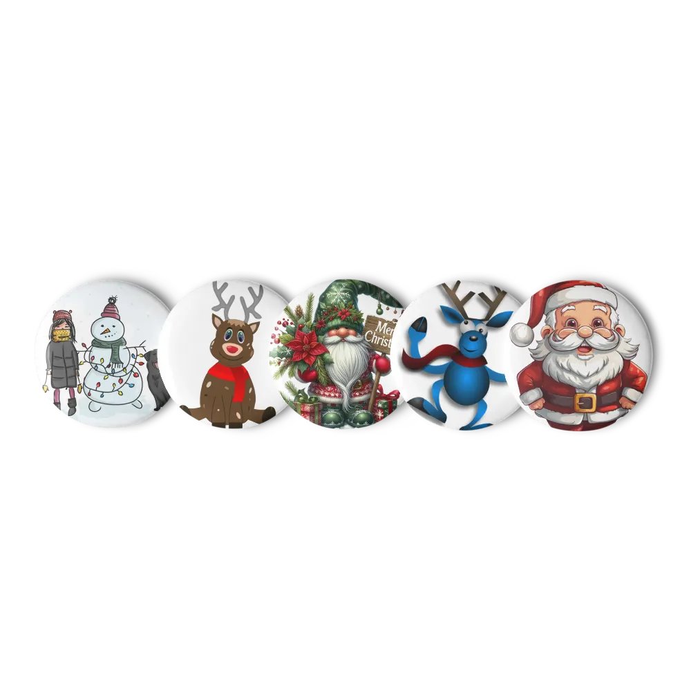 Festive Holiday Pin Button Set product image (4)