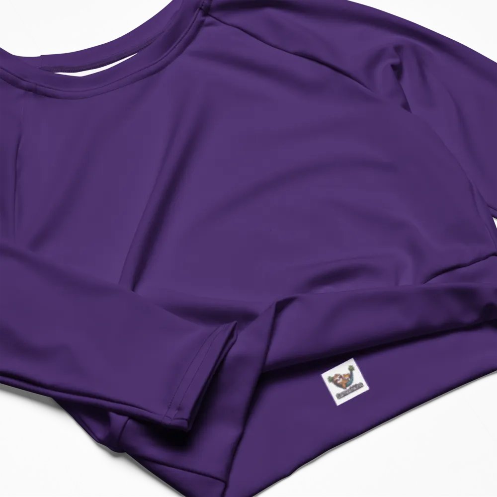 Sagittarius Purple All-Over Crop Top product image (4)