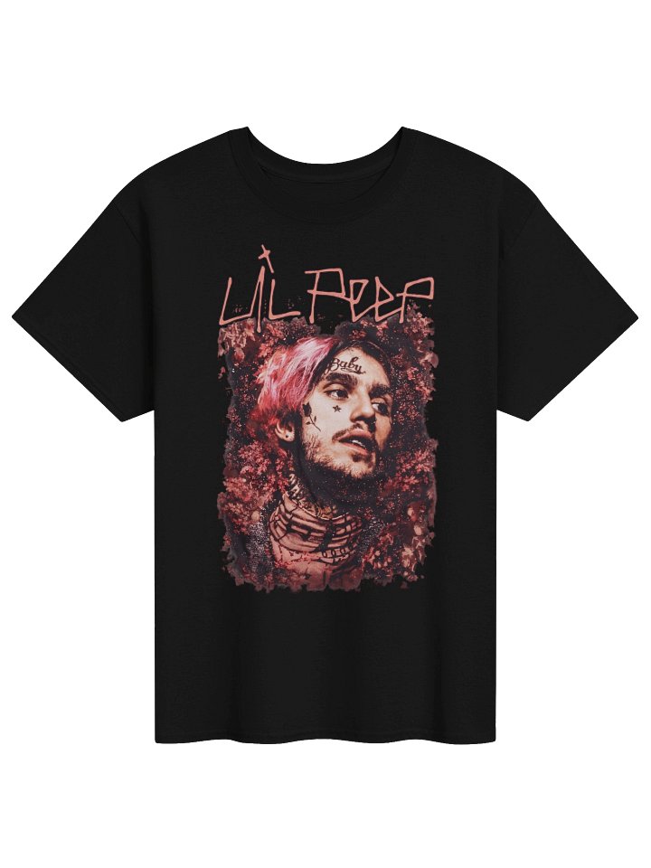 Lil Peep Floral Portrait T-Shirt product image (1)