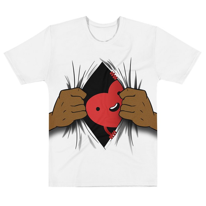 Open Heart (white shirt / dark brown skin tone) product image (1)