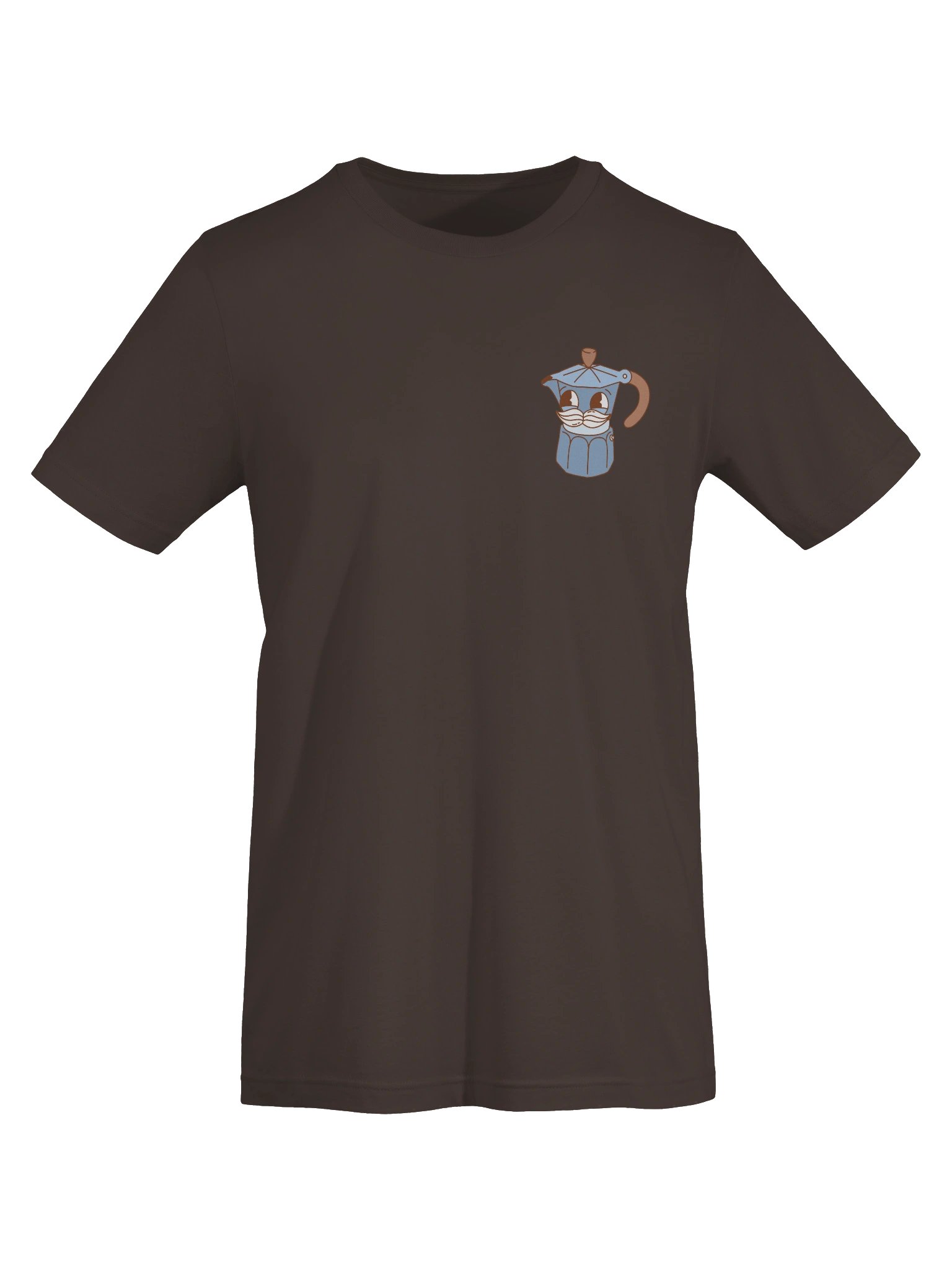 Dapper Brew Unisex T-Shirt | Coffee Moka Pot Mustache Vintage Hipster Character Tee product image (7)