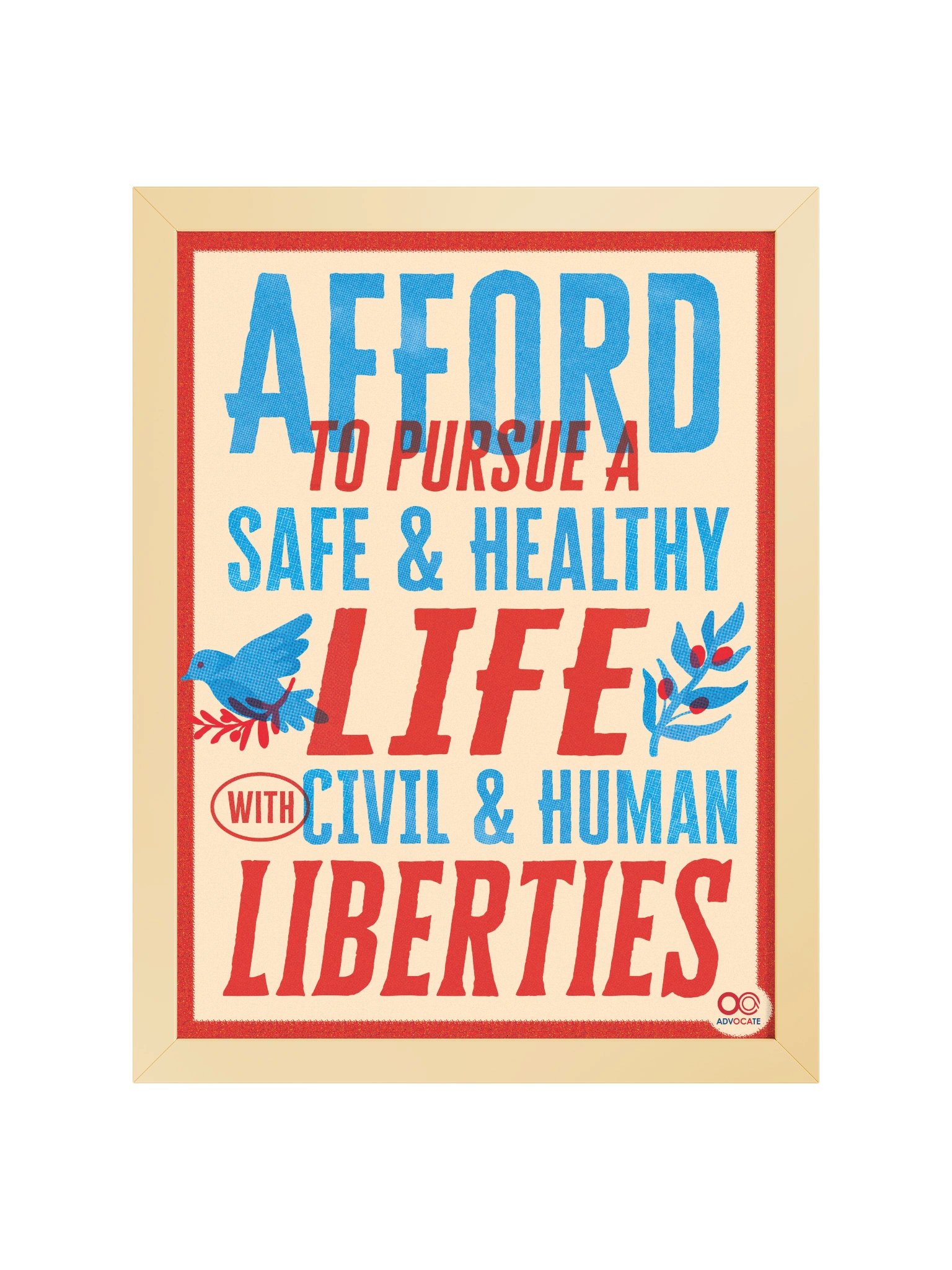 Framed Affordability Poster (Red Version) product image (2)