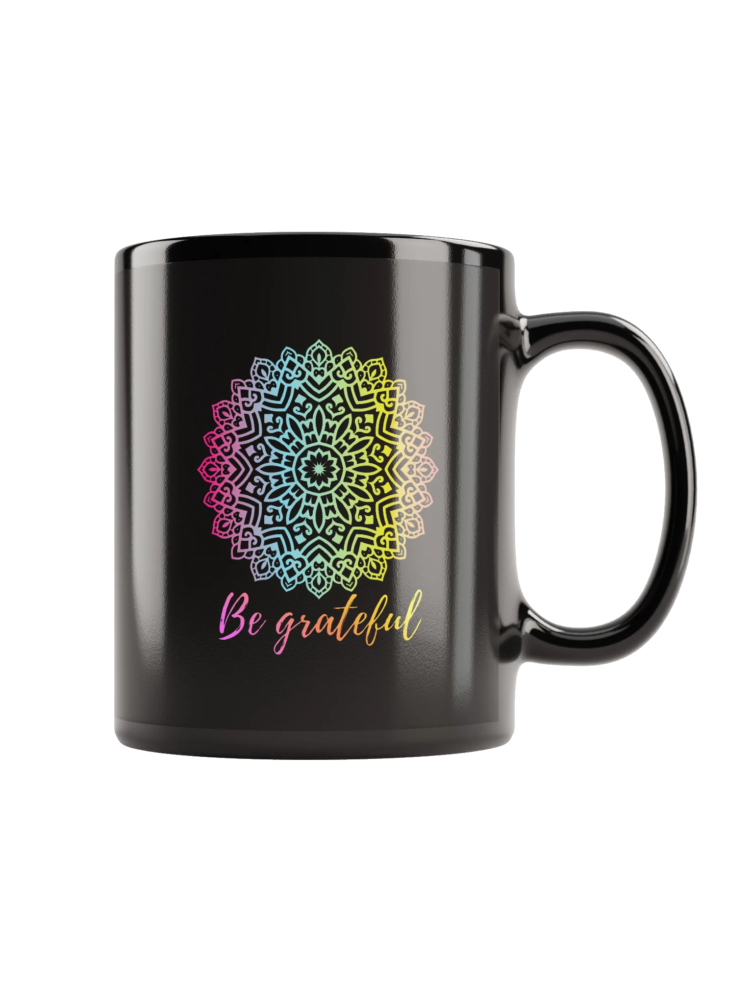 ''Be grateful'' mandala mug product image (2)