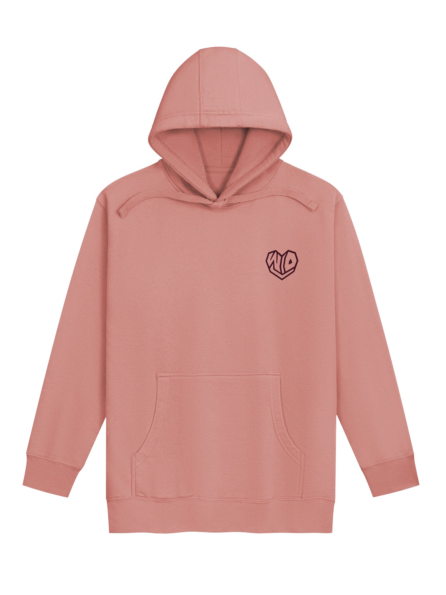 W/O U Maroon/Pink Hoodie product image (1)