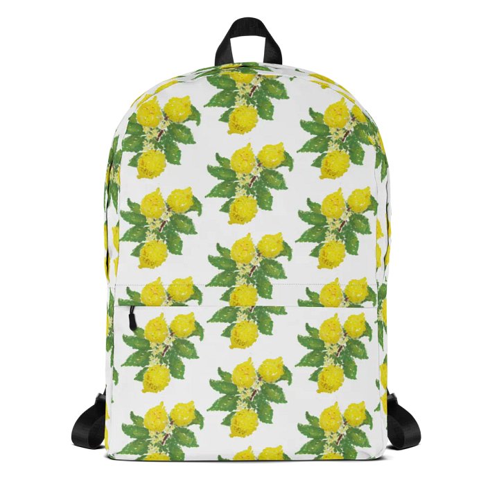 Lemon Love White Backpack product image (1)