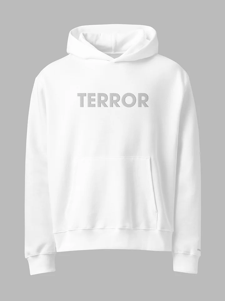 vvitchclvb - "Terror" (Whiteout) Embroidered Oversized Hoodie product image (1)