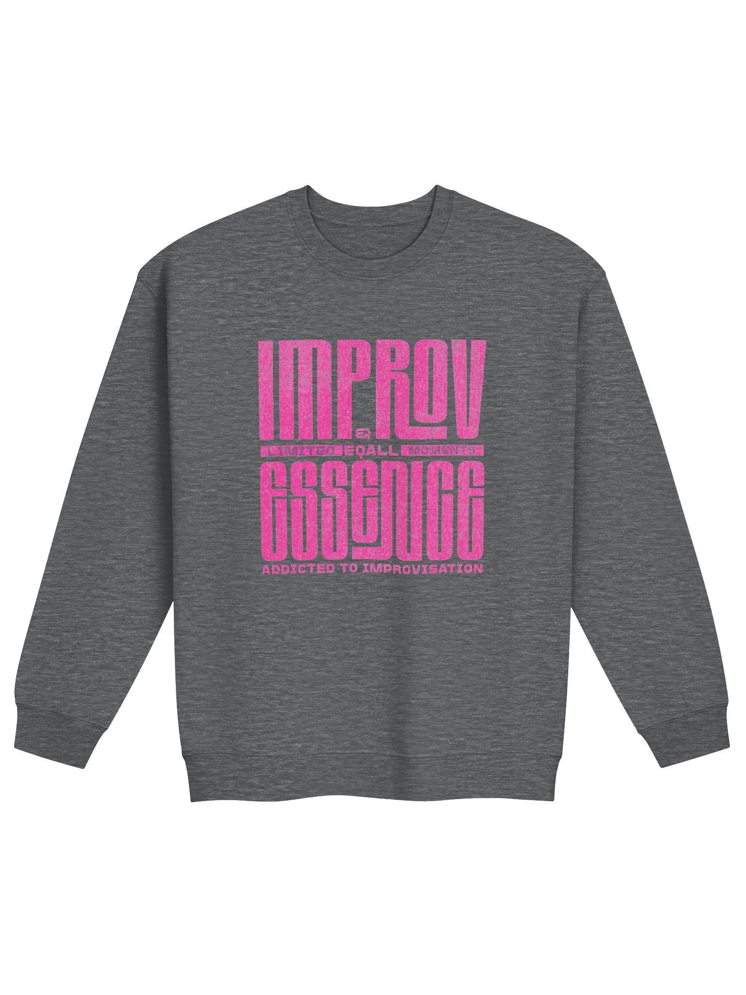 Limited IMPROV Moments Crewneck Gildan Sweatshirt_R3CVR.i mode by EQALL® Essentials_Pink product image (2)
