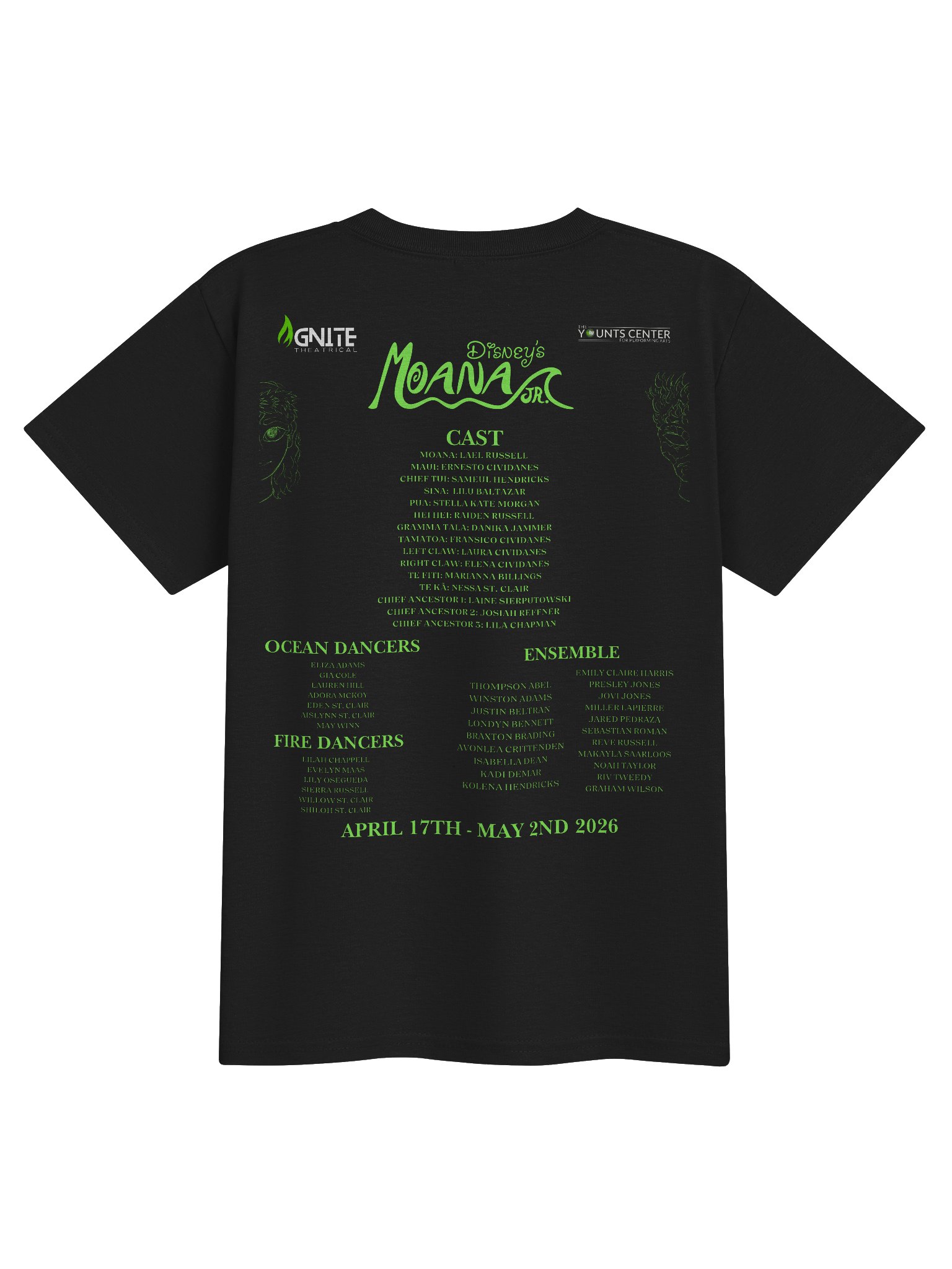 Ignite Theatrical’s Moana JR Official Youth Cast T-Shirt – Limited Edition product image (2)