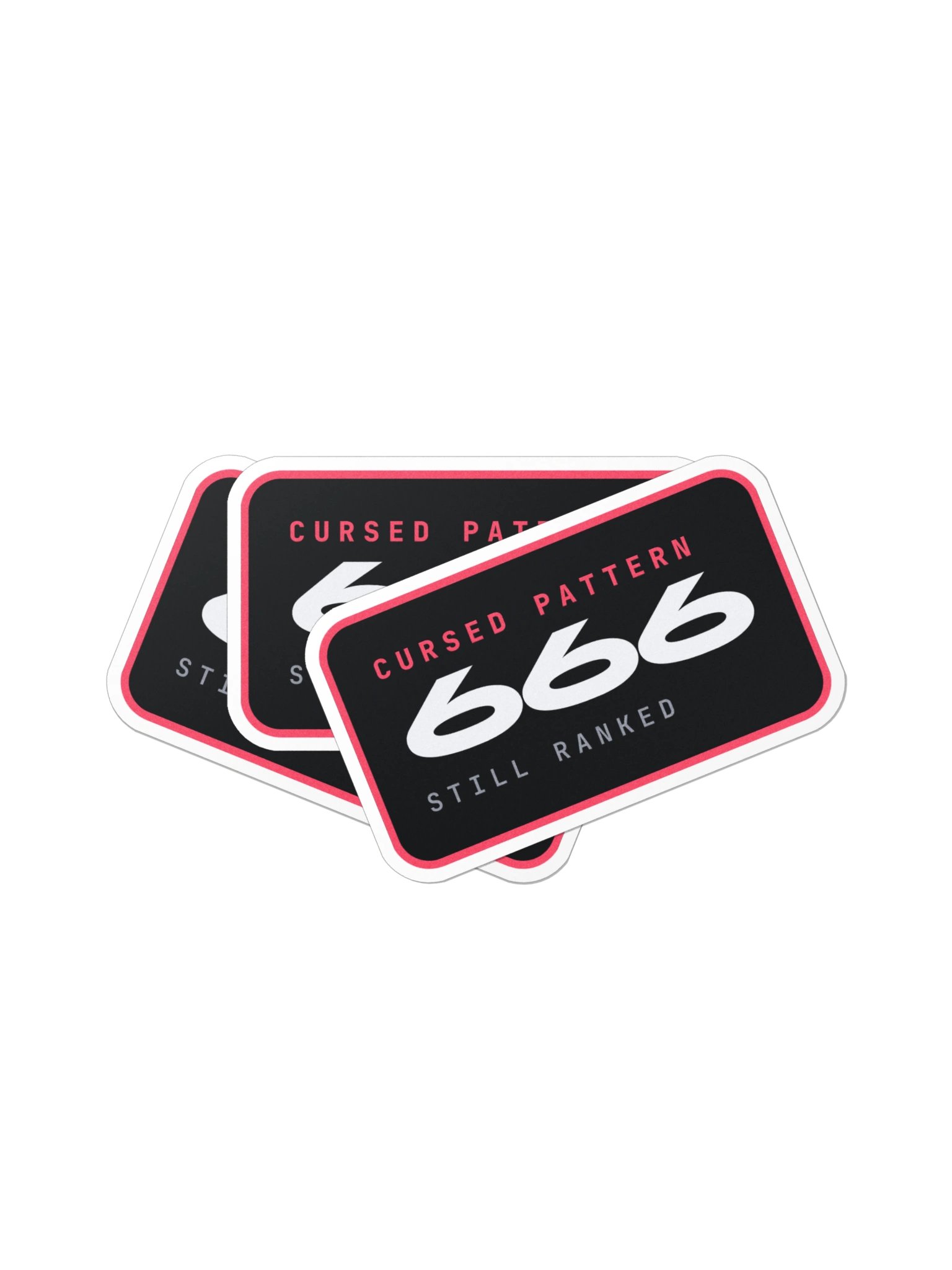 Cursed Pattern 666 Die-Cut Sticker product image (3)