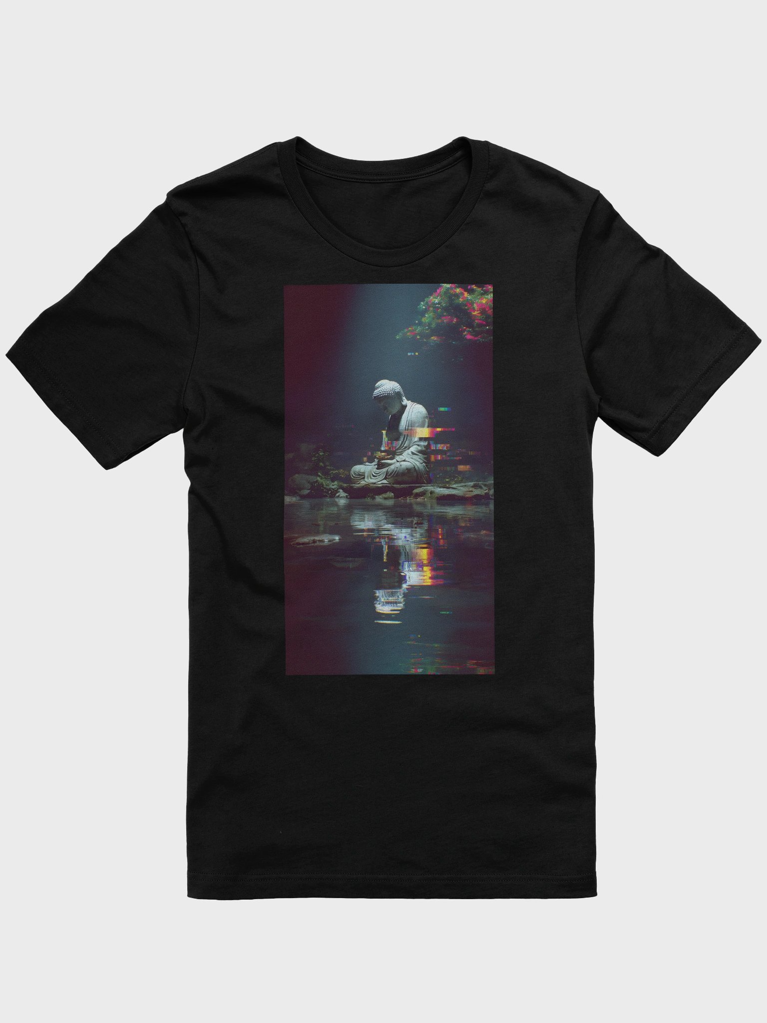"The Shape Of The Real" Limited Edition Glitch Buddha Tee product image (1)