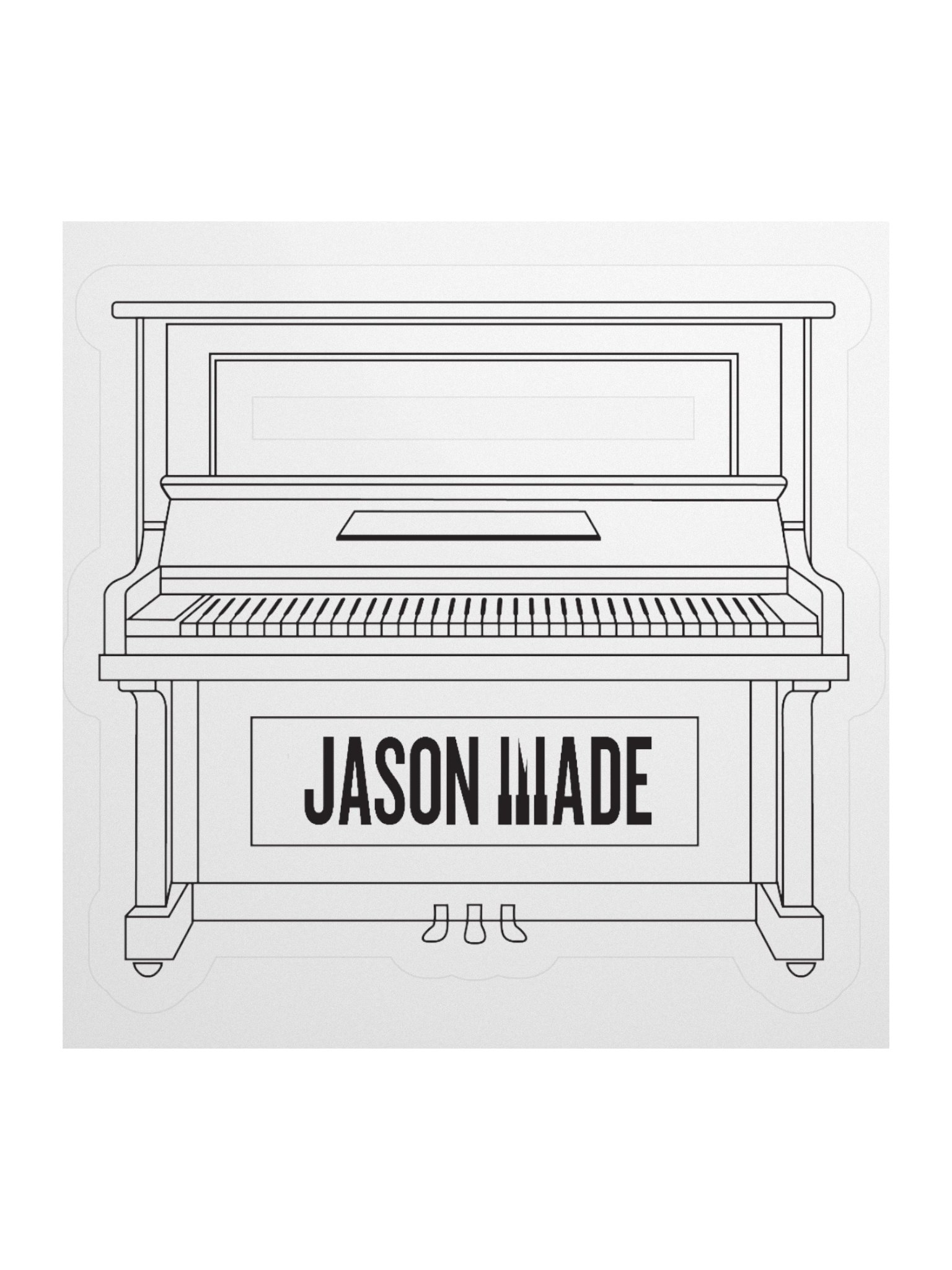 JASON MADE "PIANO ICON" STICKERS product image (1)
