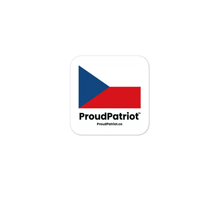 Czech Republic Flag Vinyl Sticker product image (1)