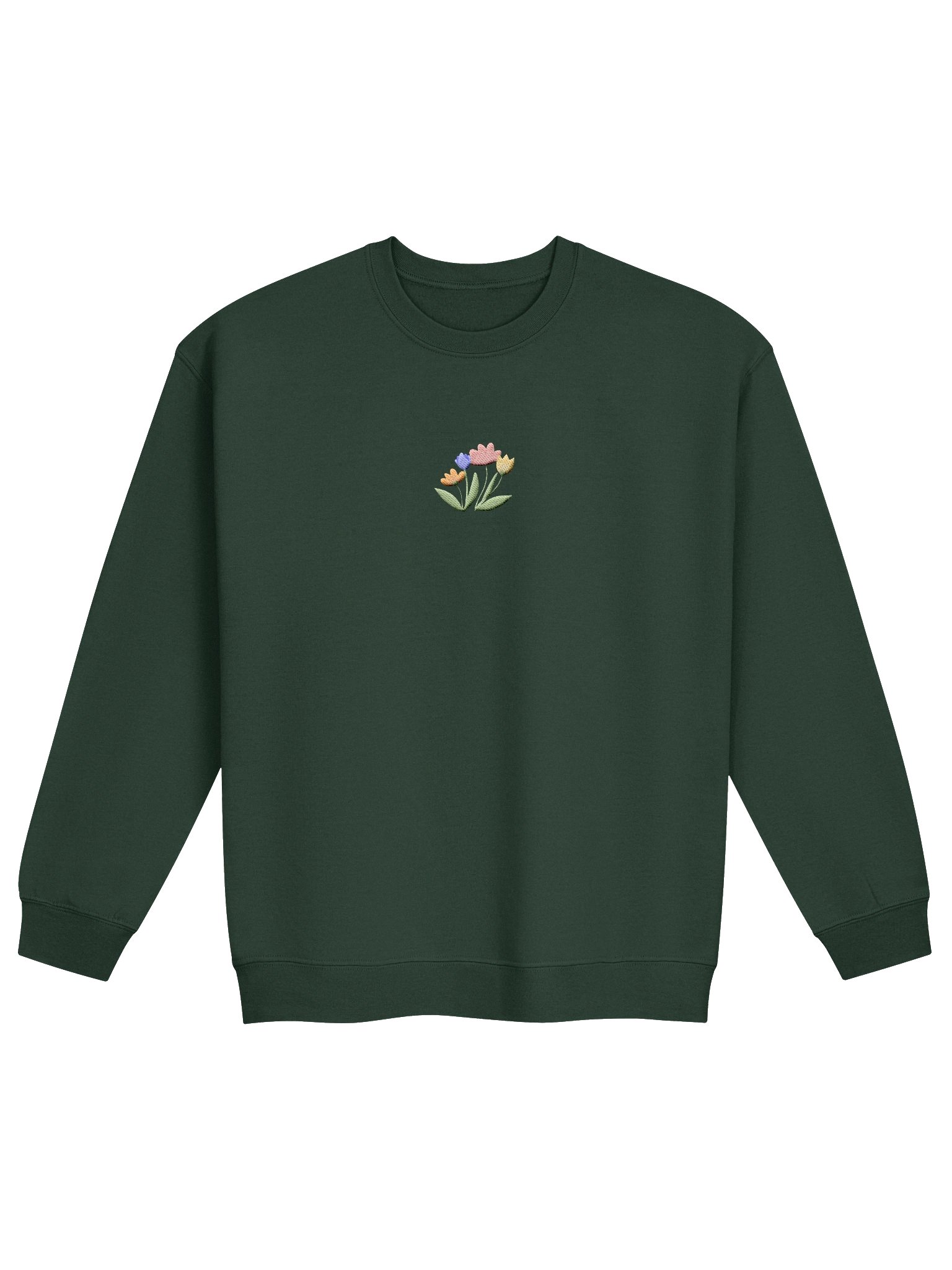 Embroidered Floral Crewneck Sweatshirt product image (13)