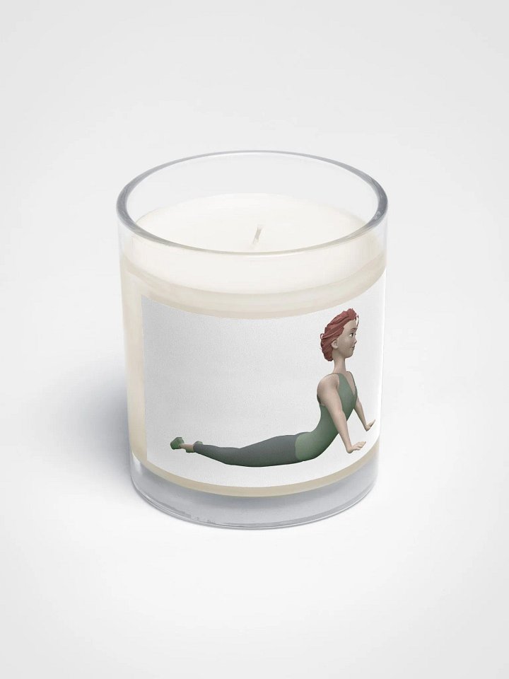 Bougie en cire de soja dans un bocal en verre transparent product image (1)