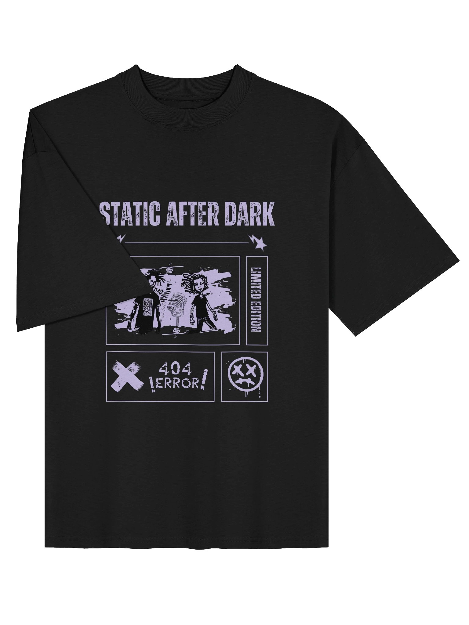 Zine Punk Organic Oversized Cotton Tee product image (6)