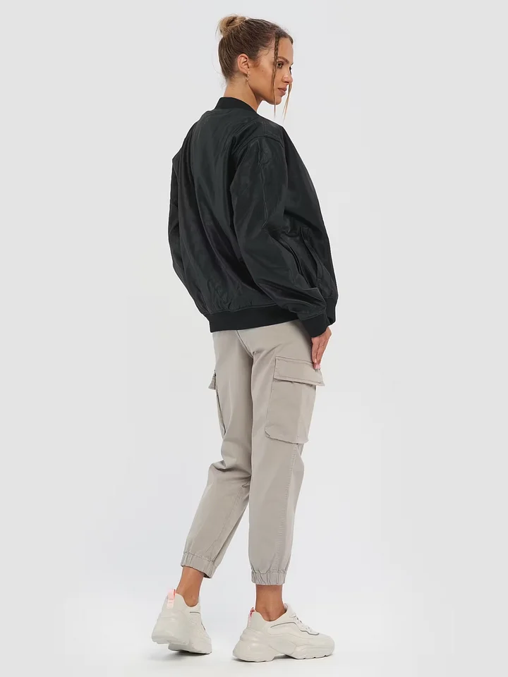 (Embroidered) Faux Leather Bomber Jacket - by O.G. Skater® product image (1)