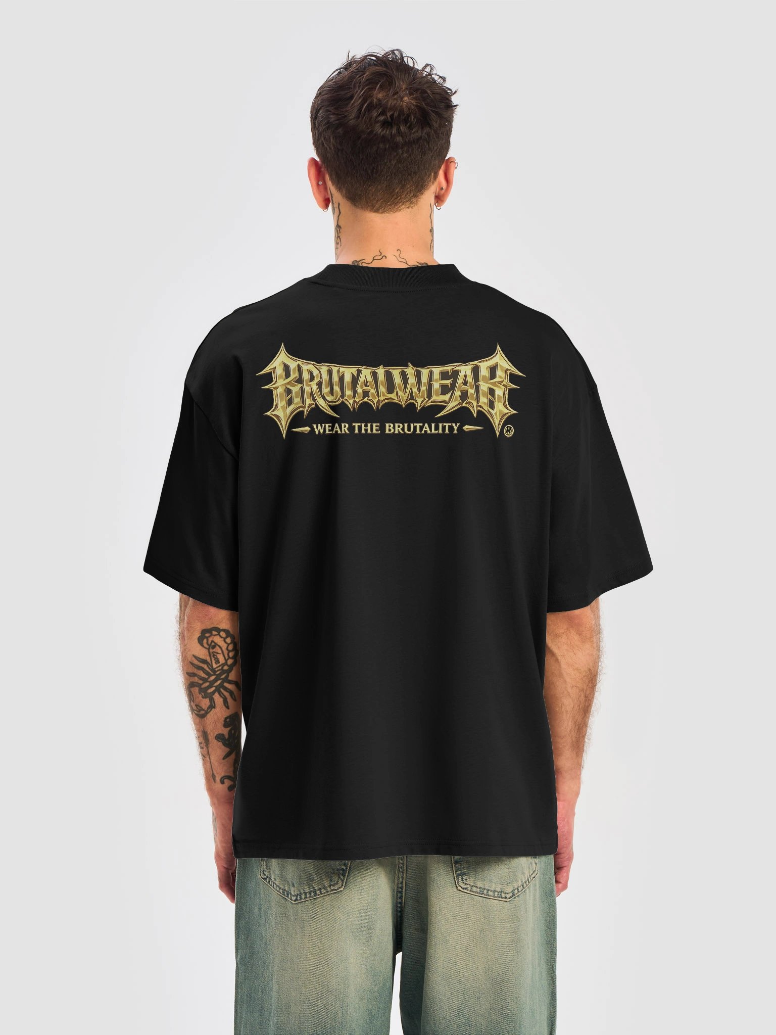BrutalWear Medieval Font Thrash Metal Logo Urban Streetwear Design. product image (21)
