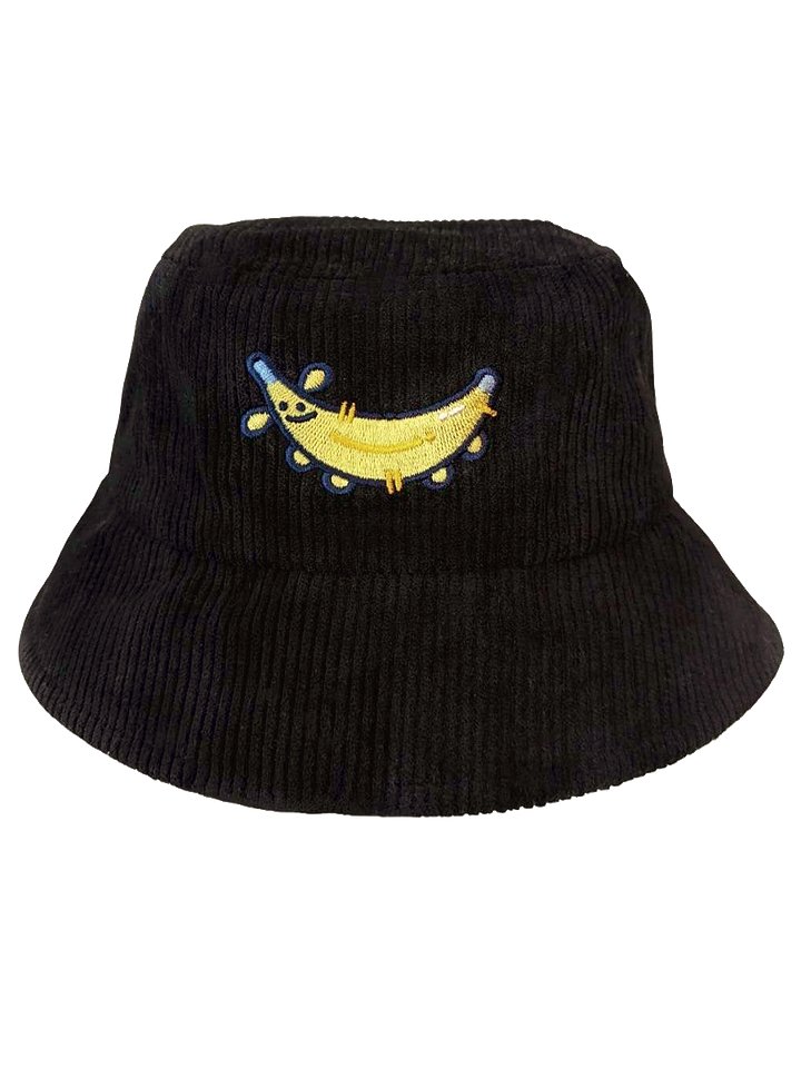 Banana Dog Corduroy Bucket Hat product image (1)