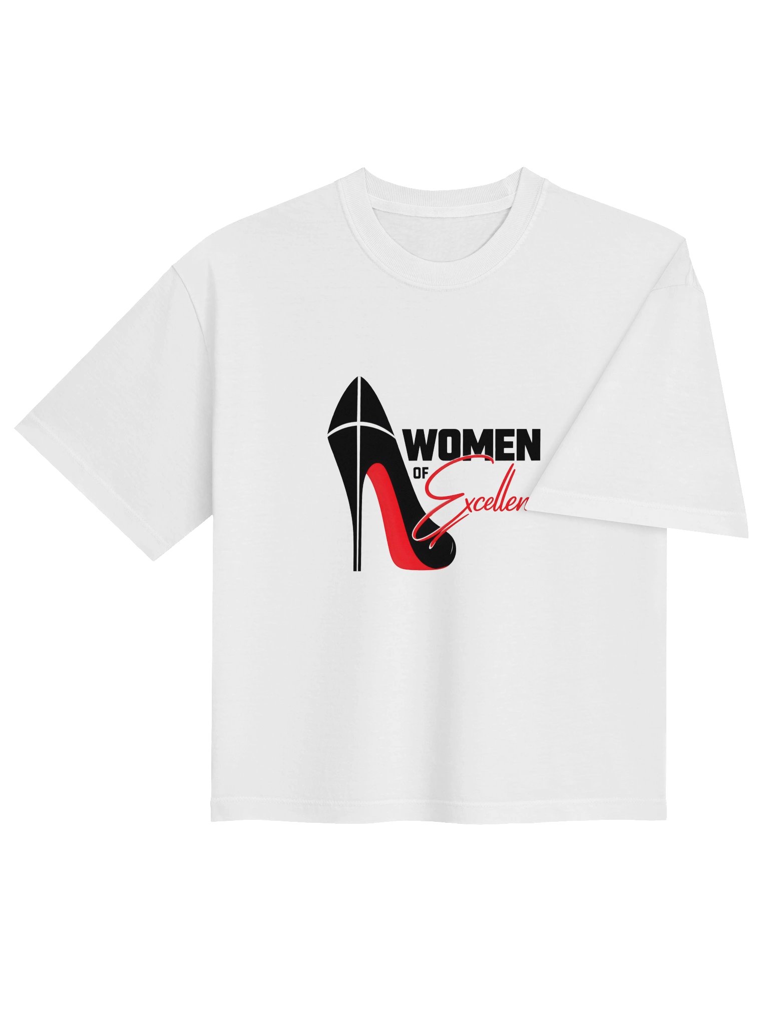 Women Of Excellence Heavyweight Box Tee | White product image (4)