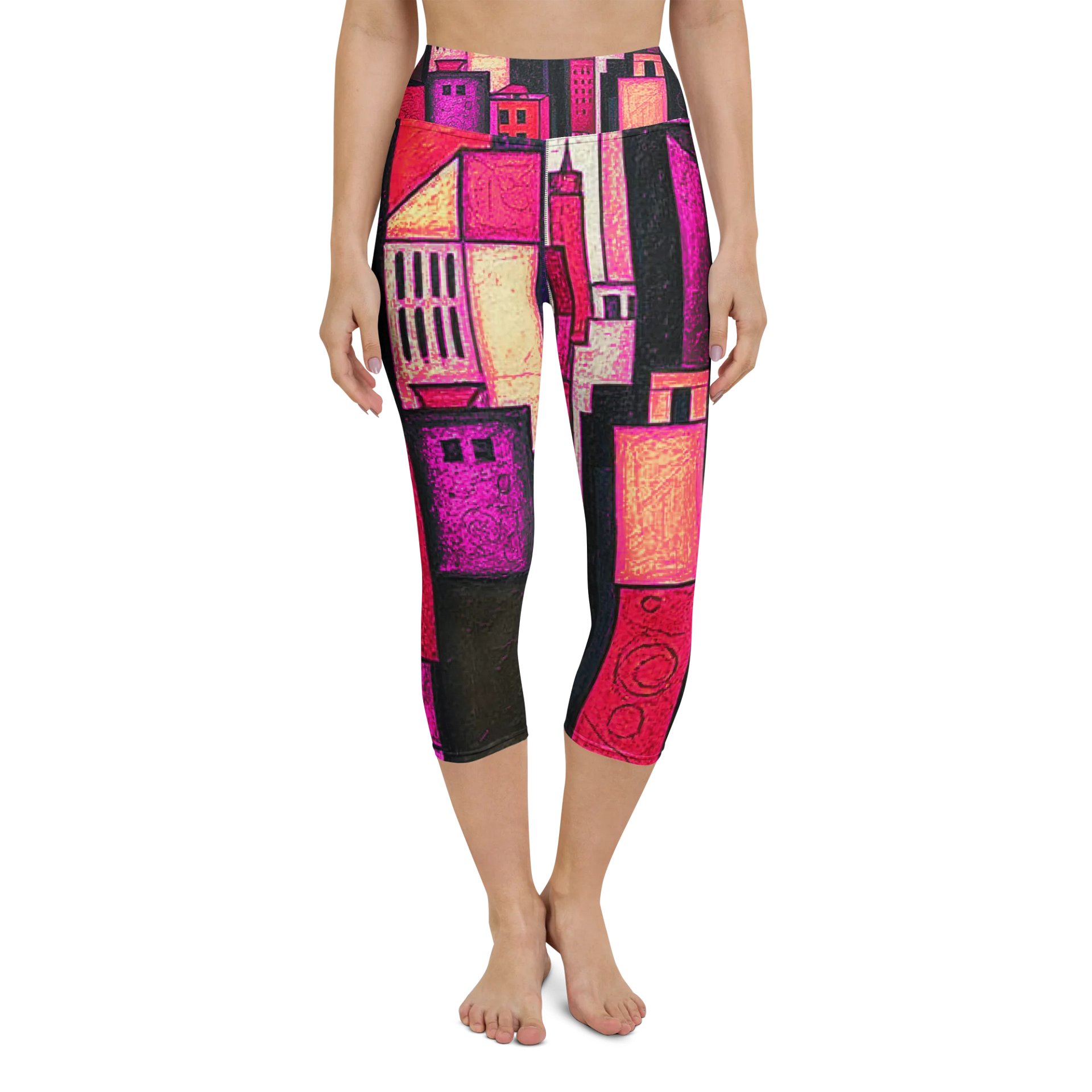 Red City Capri Leggings product image (4)