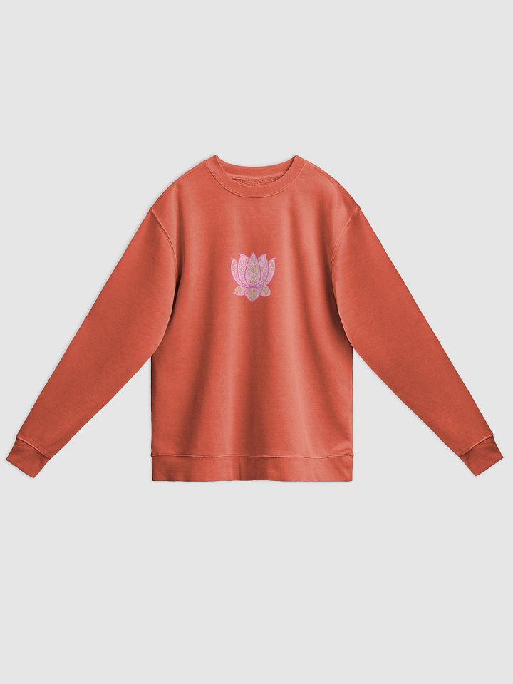 Golden Lotus Unisex Pigment Dyed Sweatshirt product image (1)
