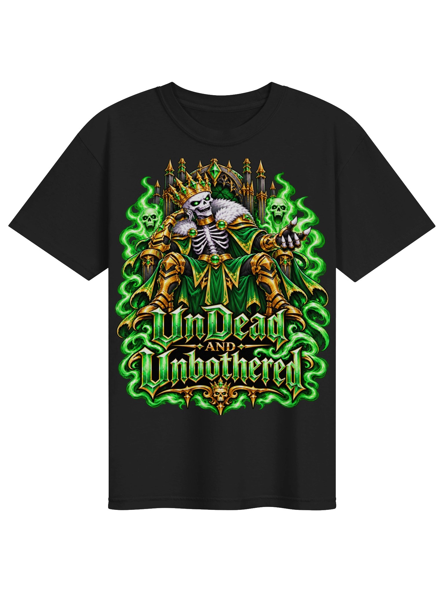 Undead and Unbothered Tee (Green) product image (1)