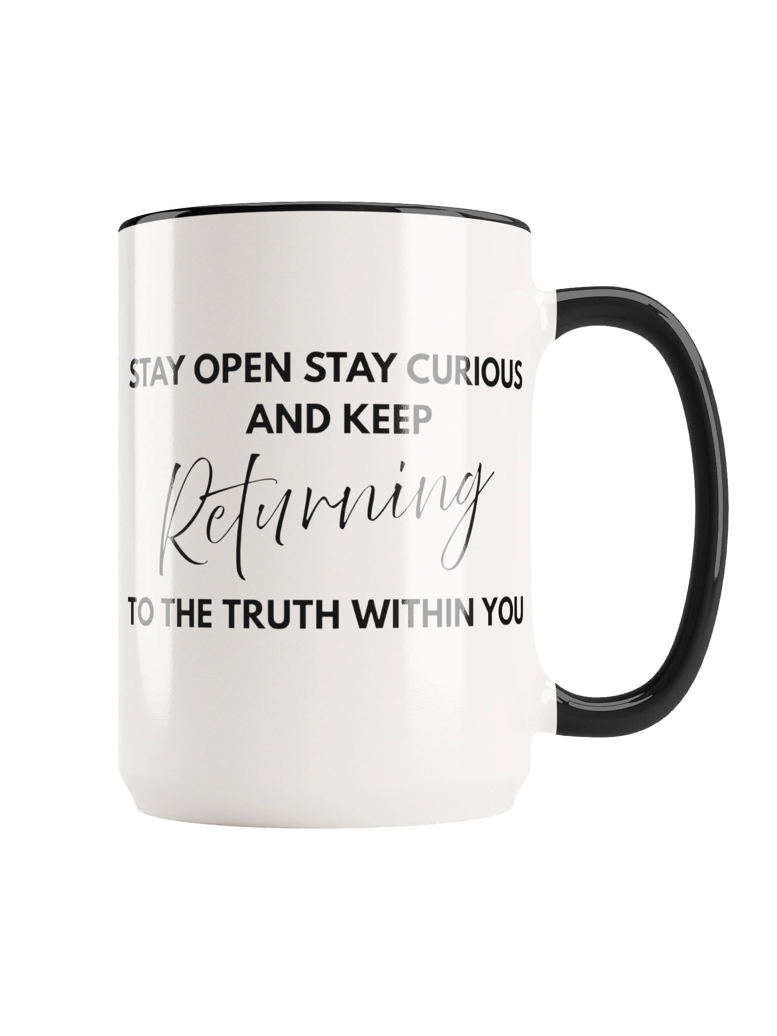 The Returned Official Podcast Mug | NDEs, Awakening & Beyond | 15oz Two-Tone Ceramic product image (5)