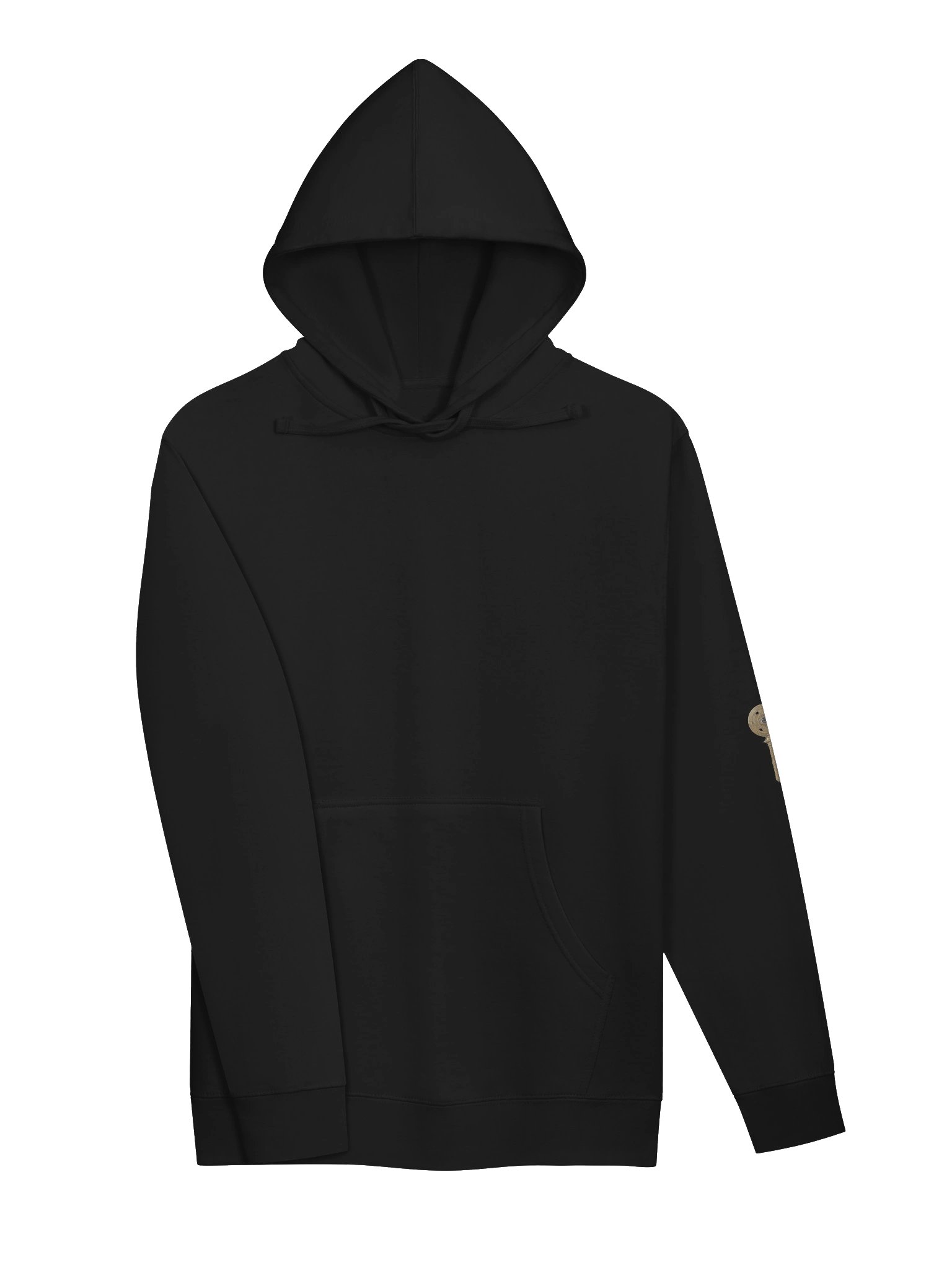 The Gatekeeper’s Key – Black Reverse Motion Edition (Back + Left Sleeve Print) | Unisex Midweight Hoodie product image (3)