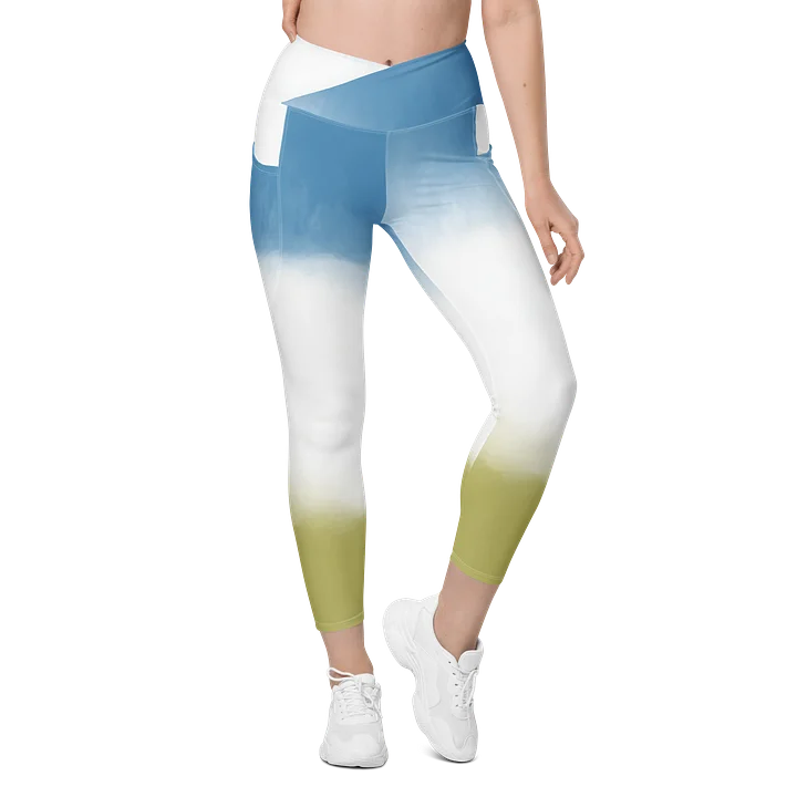 Light Blue green Leggings with Pockets product image (2)