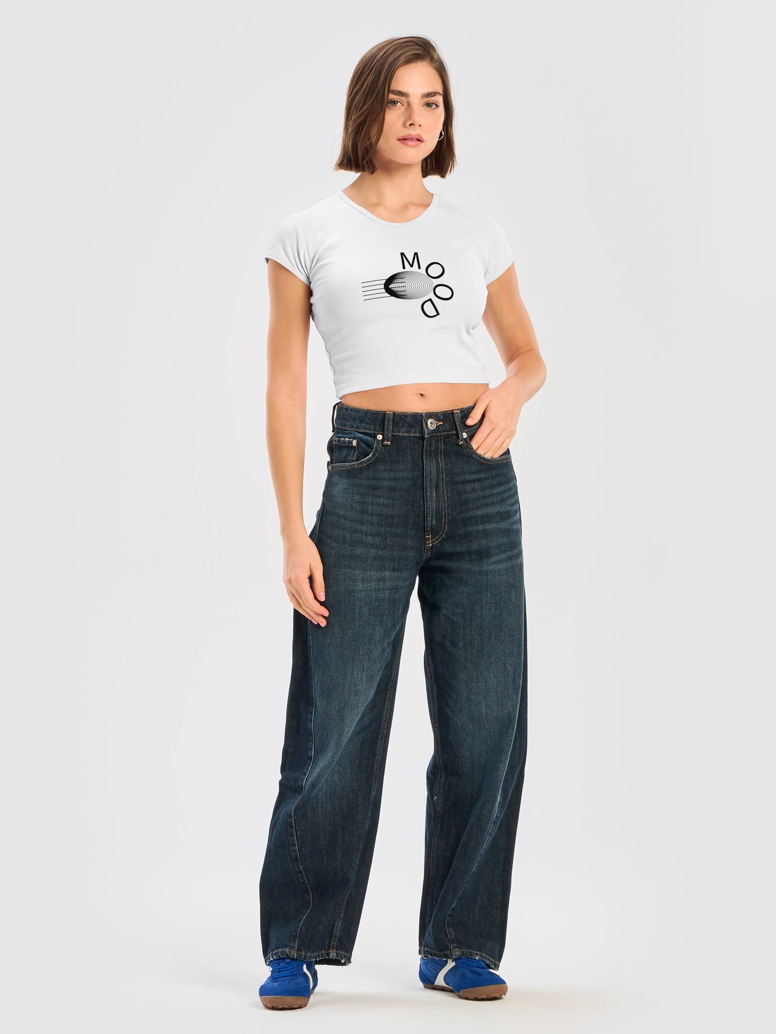 Minimal Ribbed Baby Tee Crop product image (5)